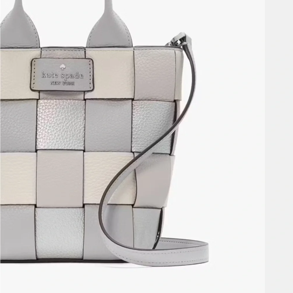 NWT KATE SPADE‎ NY Basket Metallic Mini Leather Tote